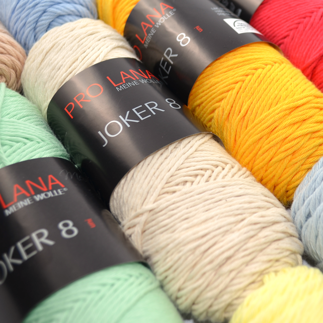 Pro Lana Joker 8 uni Topflappengarn Schulgarn
