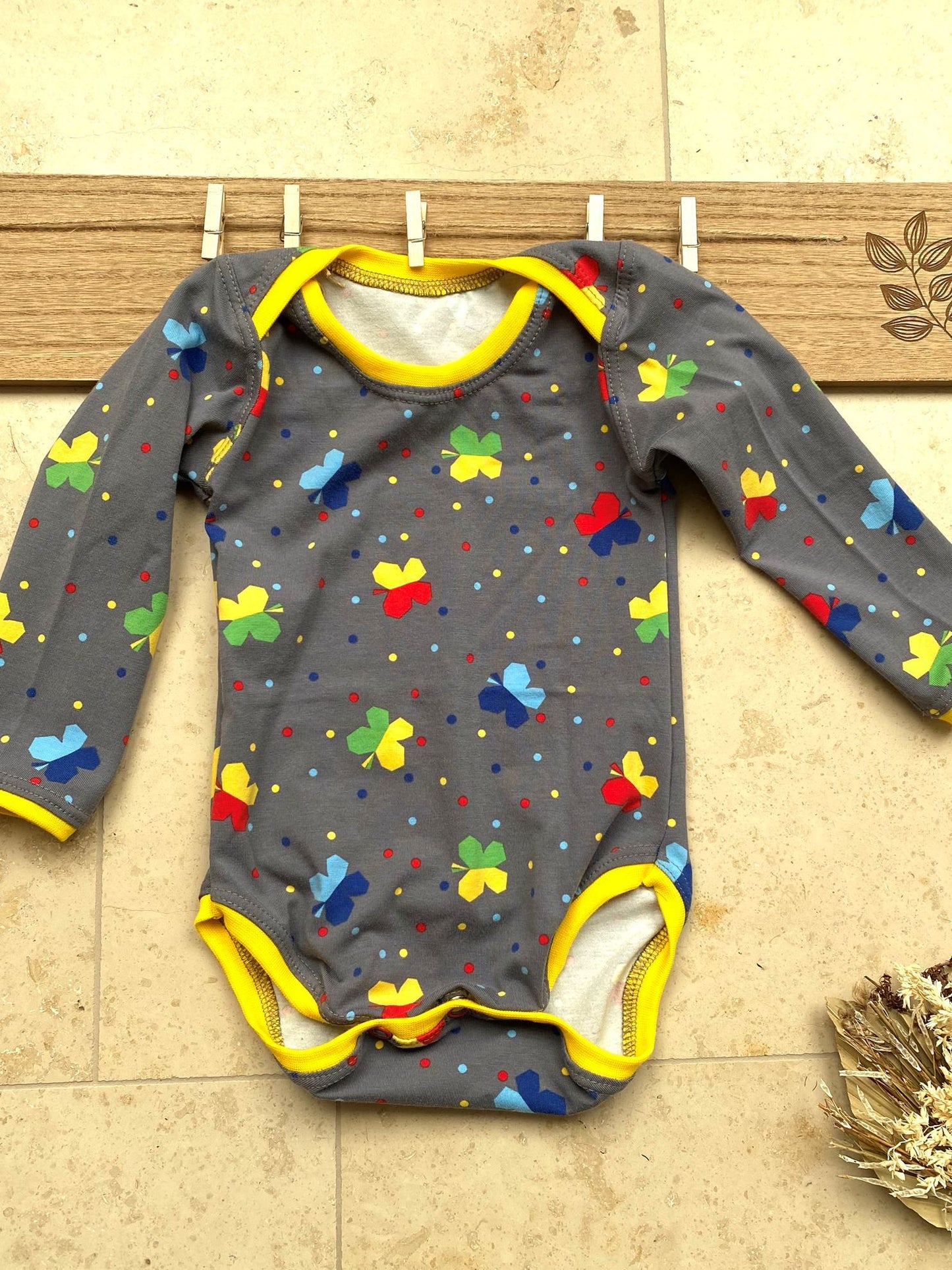 Babybody / Baby Body Schmetterlinge Gr. 78