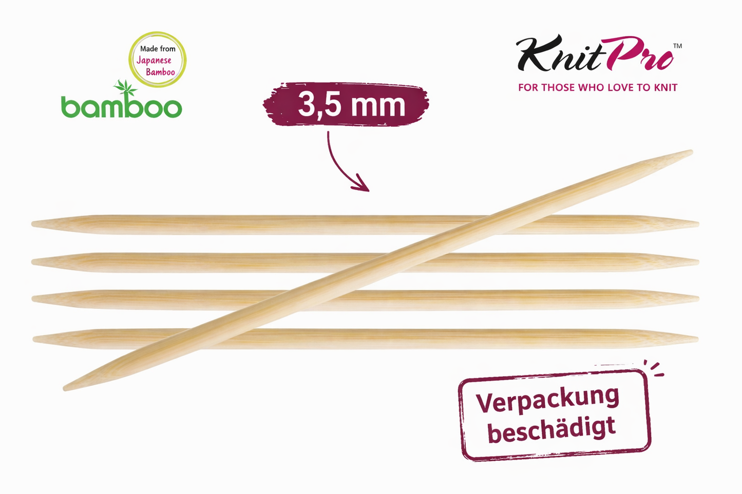 Knit Pro Bamboo Nadelspiel 20 cm
