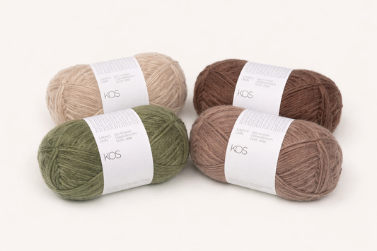 4 x Sandnes Garn KOS à 50 g / 150 m – ideal für Colorwork