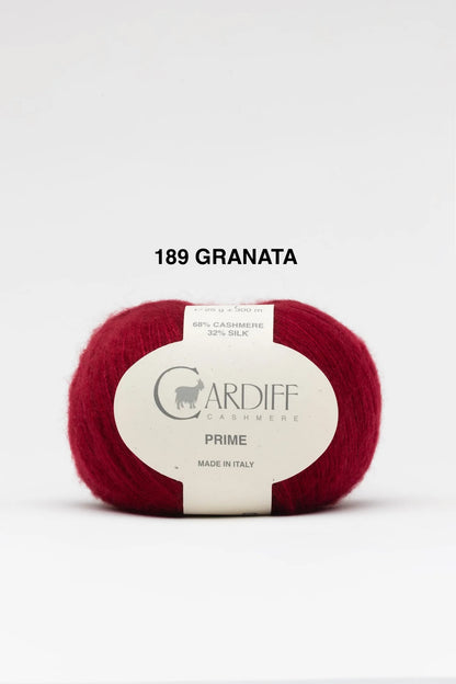 Cardiff Cashmere Prime Strickgarn – Granata 189

